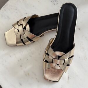 Gold Sandals size 8